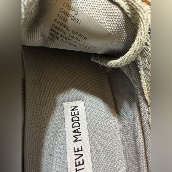 Steve Madden Denim Campo Textured Sneakers - Picture 8 of 8